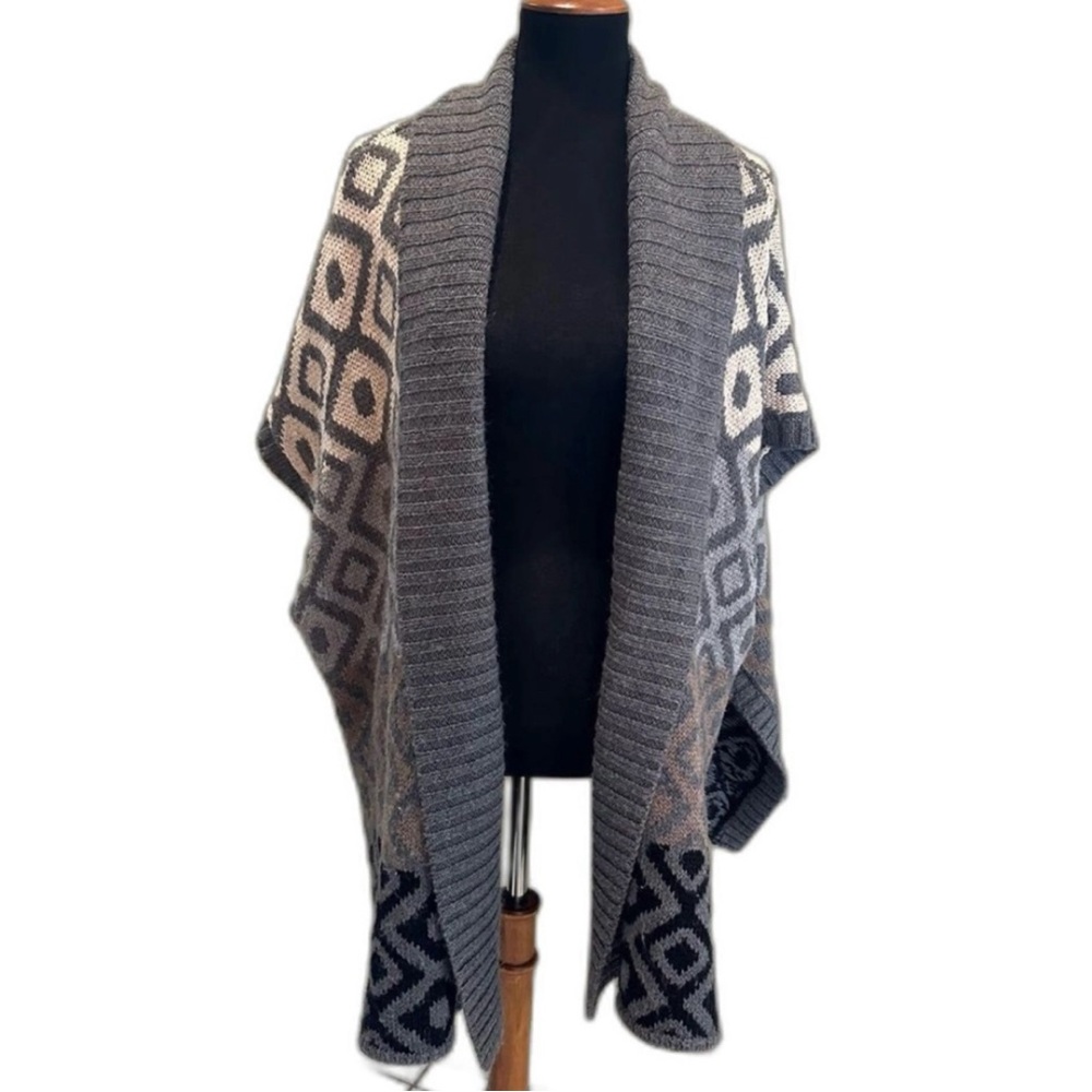 Outback Red‎ Sweater Poncho - one size, gray, beige, blue, black